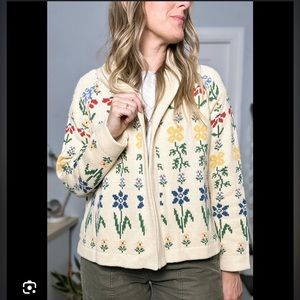 The Great: The Garden Lodge Cardigan in Cream